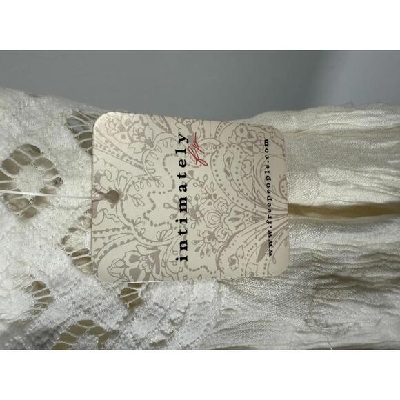 NWT Free People Ivory Crochet Lace Mini Dress Size Small Petite - Picture 7 of 7